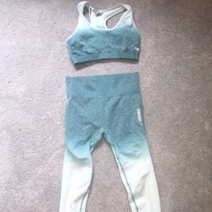 Gym Shark Ombré Seamless Set (never worn)